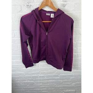 J. Crew Women's Full-Zip Hoodie Long Sleeves Stretch Maroon Size Medium